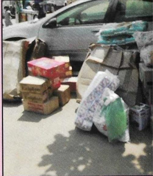 The KUTH team with donated food items and goods