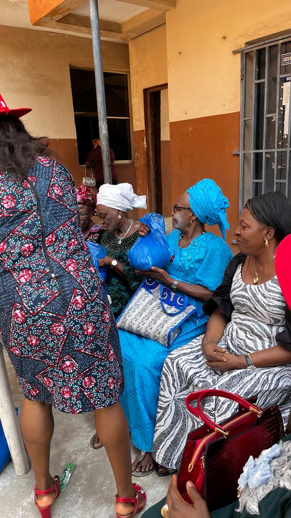 Widows receiving packages