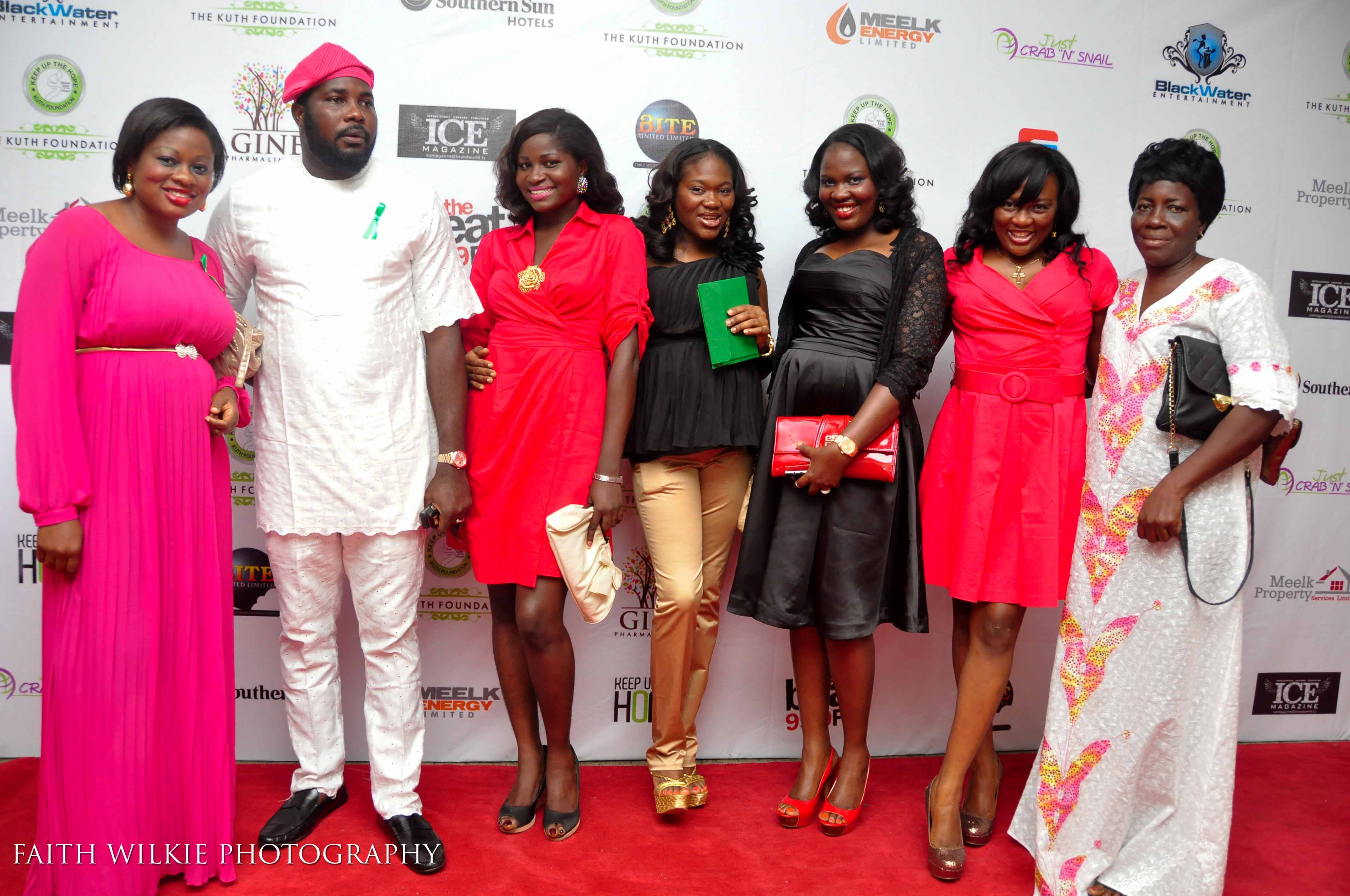 Red carpet group photo