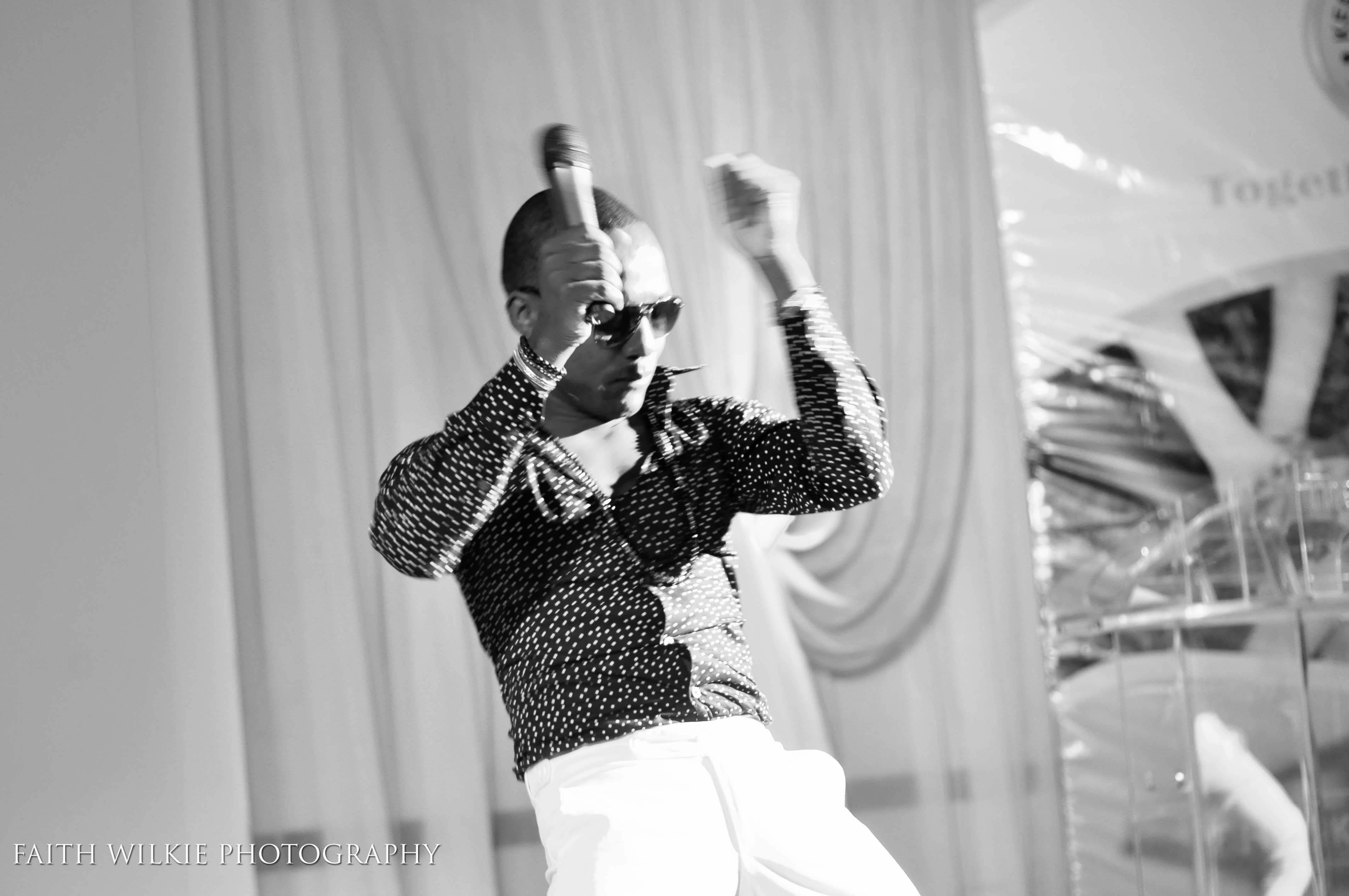 Archival black and white photograph from a KUTH milestone event