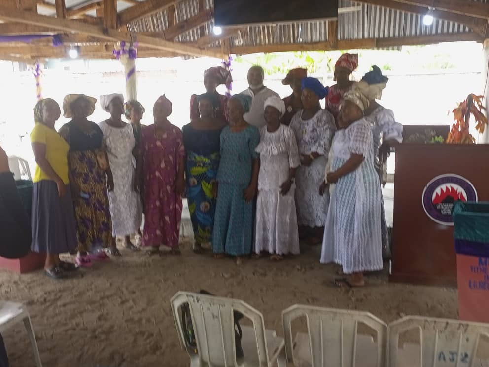 Widows gathered at a KUTH recognition and appreciation event