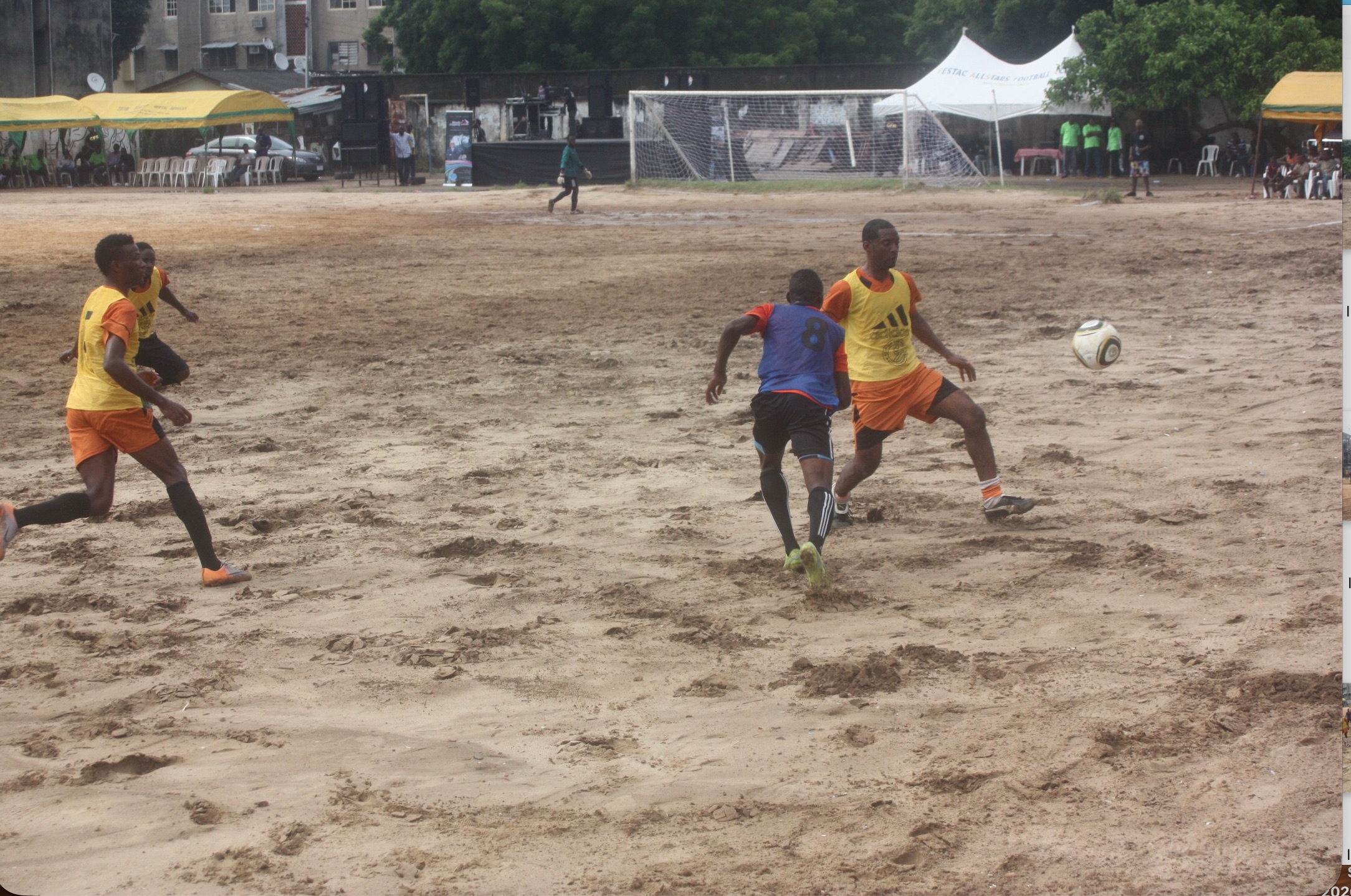 Match action on the pitch