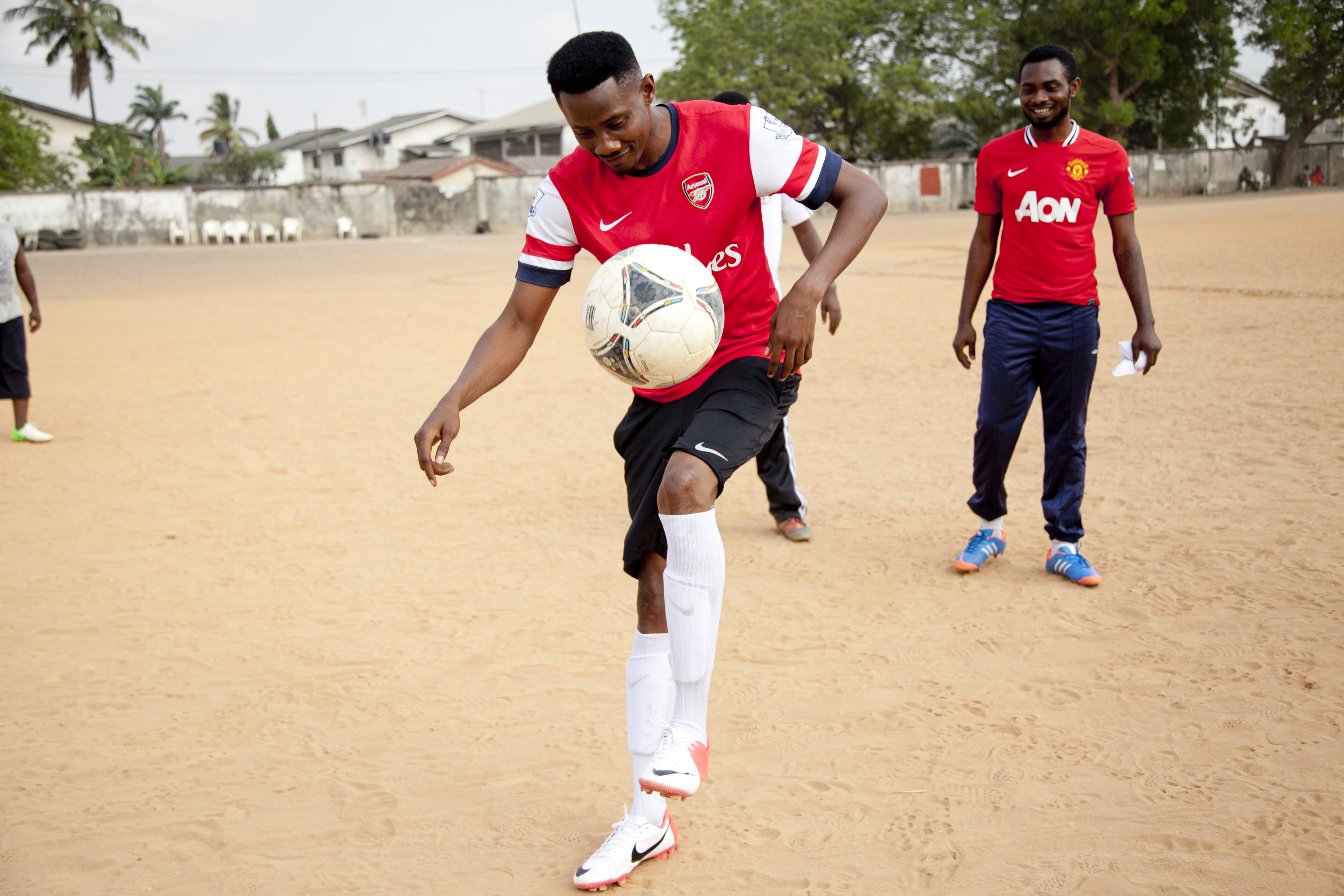 Player showing ball control skills