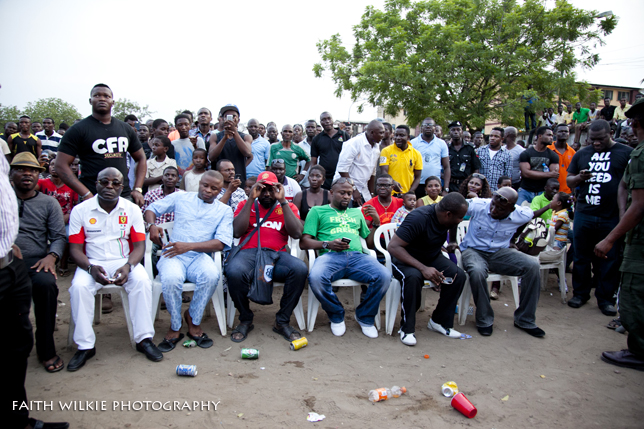 Large crowd of spectators at the venue