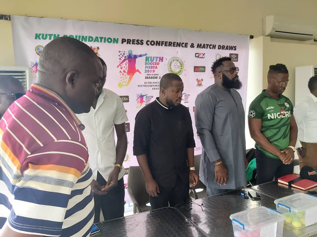 Standing moment during the press conference