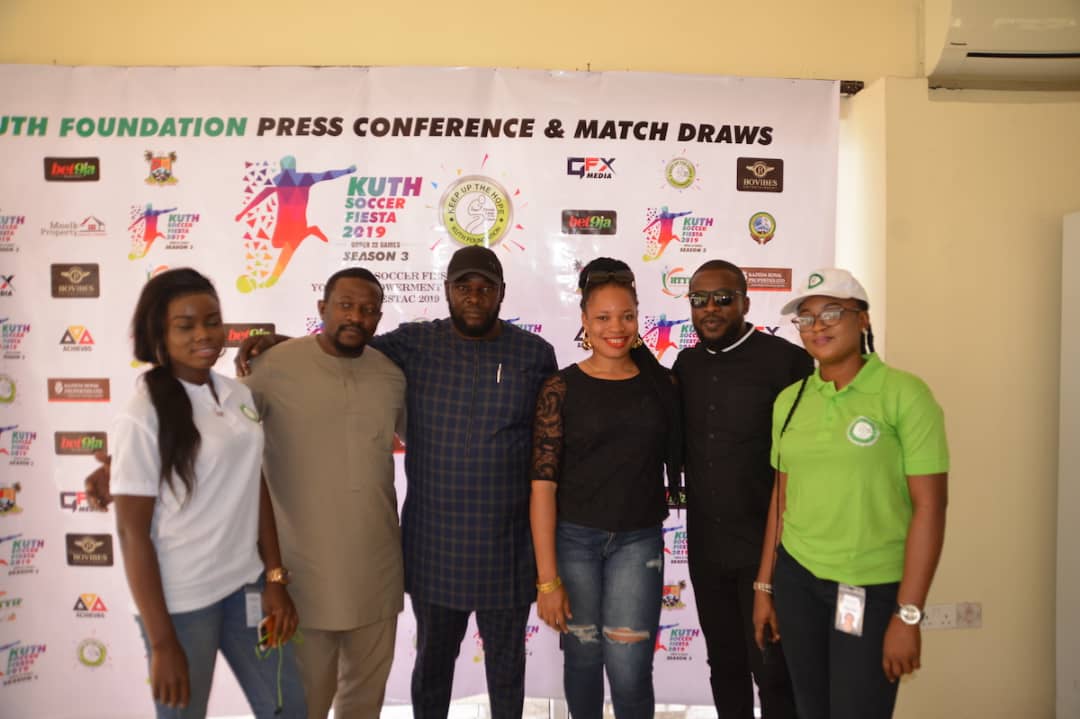 KUTH Foundation team with staff and volunteers